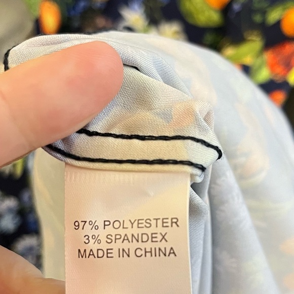 NWT Fried Denim Tropical Print Button Up Short Sleeve Shirt - Picture 8 of 13